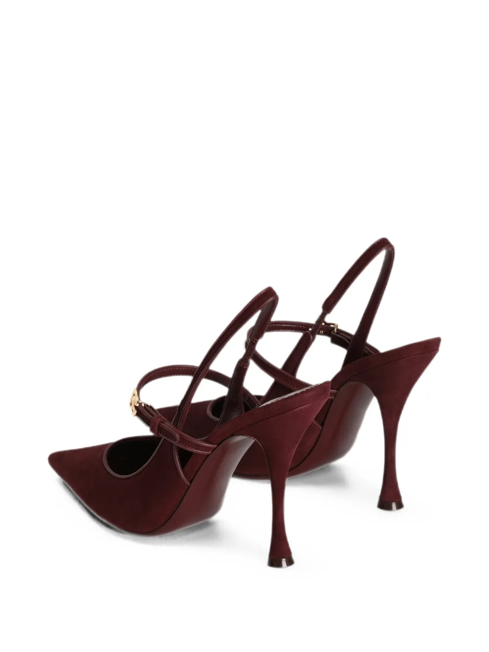 Dolce & Gabbana suede slingback pumps Rood