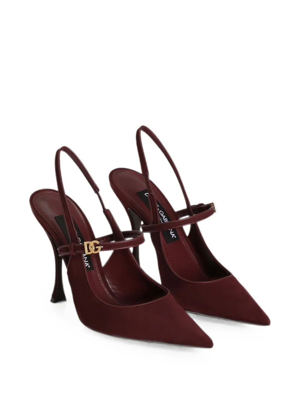 Dolce & Gabbana suede slingback pumps Rood
