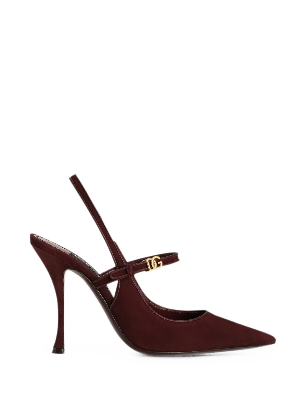 Dolce & Gabbana suede slingback pumps Rood