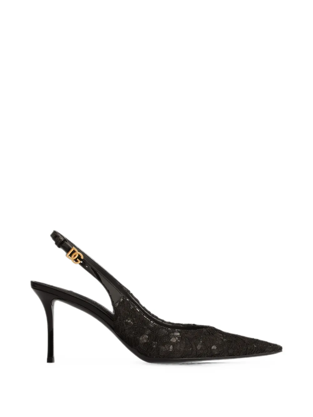 Dolce & Gabbana lace slingback pumps Zwart