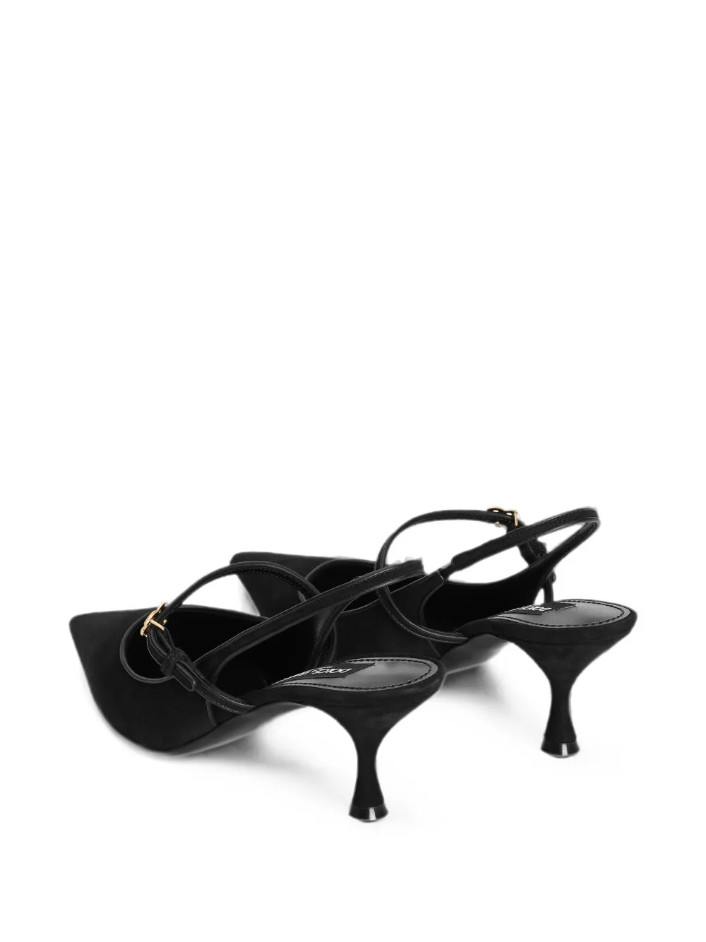 Dolce & Gabbana suede slingback pumps Zwart