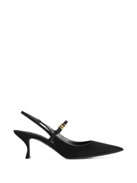 Dolce & Gabbana zapatillas de gamuza con tira trasera