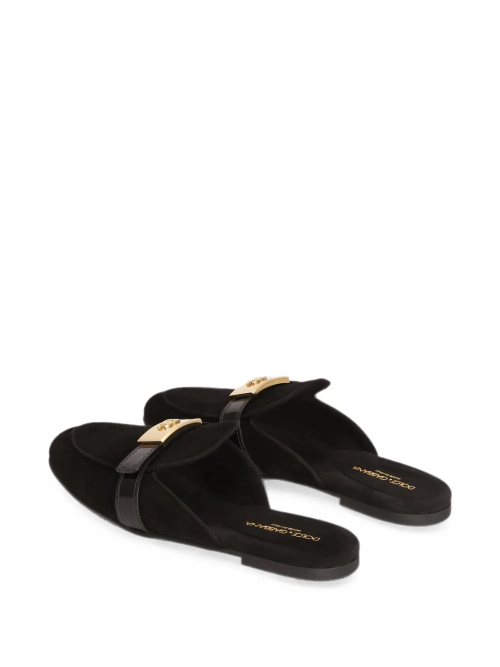 Dolce & Gabbana Suède muiltjes Zwart