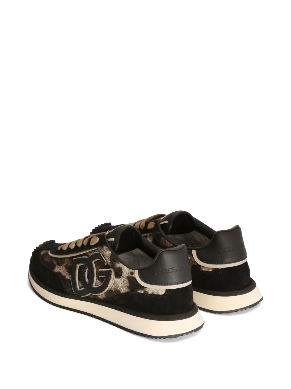 Dolce & Gabbana Cushion sneakers met leeuwprint Bruin