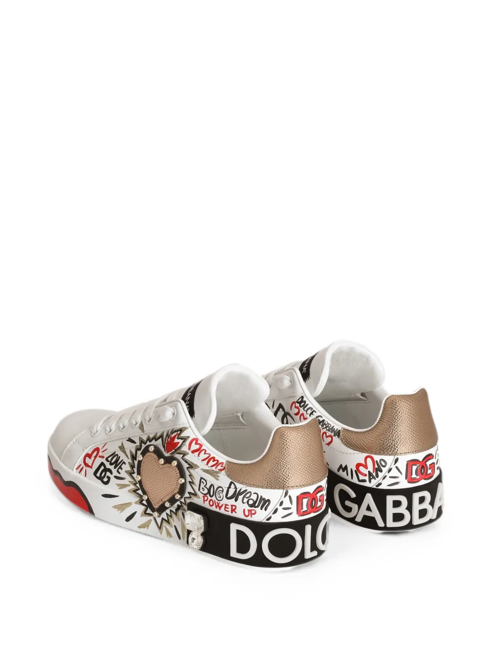 Dolce & Gabbana logo-motif sneakers Wit