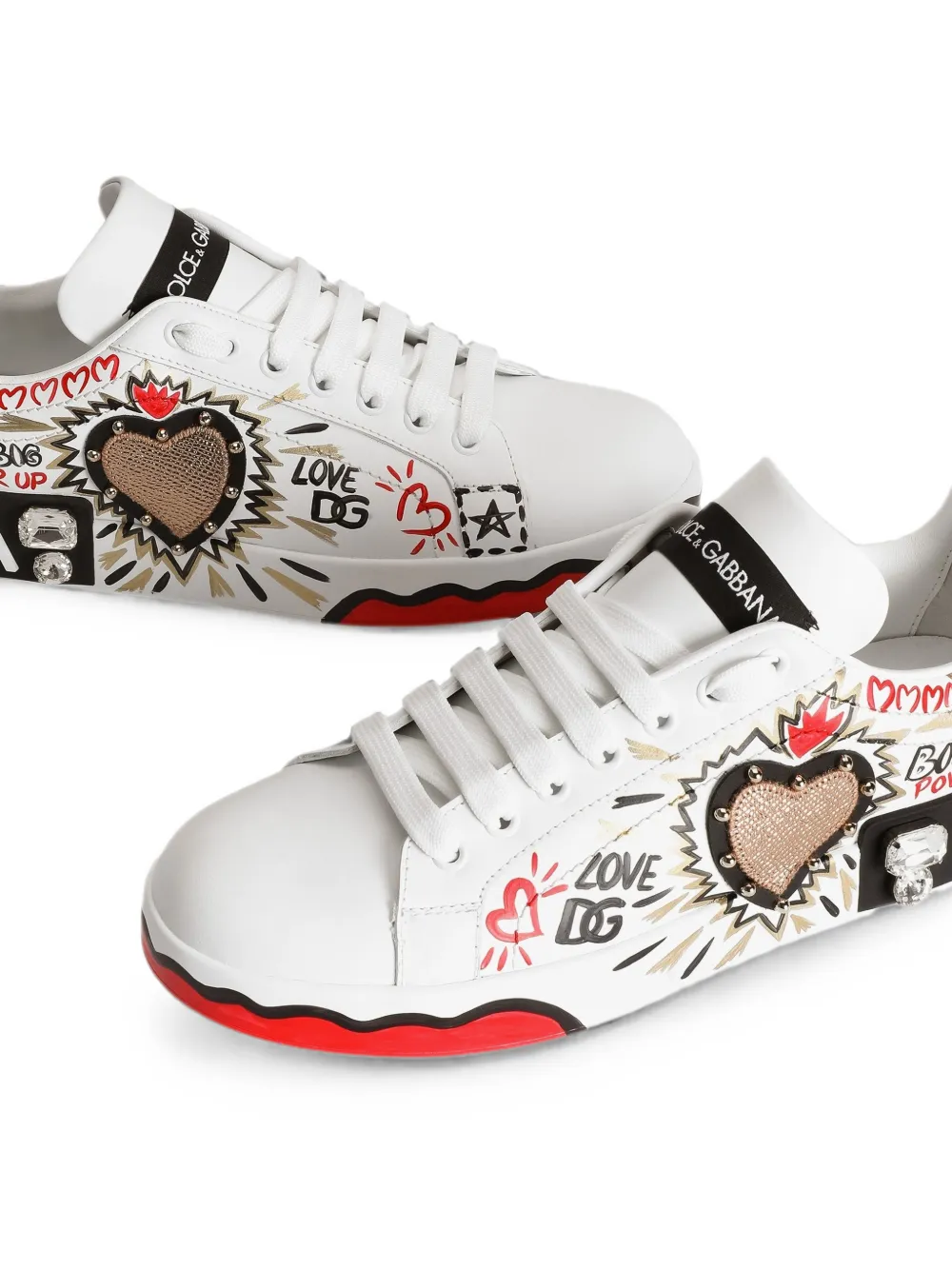 Dolce & Gabbana logo-motif sneakers Wit