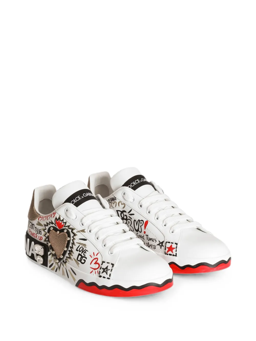 Dolce & Gabbana logo-motif sneakers Wit