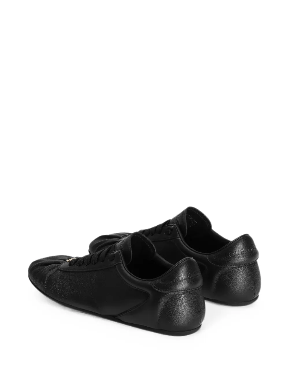 Dolce & Gabbana Kalfsleren sneakers-ballerina's Zwart