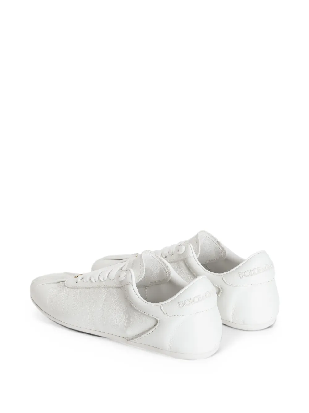 Dolce & Gabbana Kalfsleren sneakers-ballerina's Wit