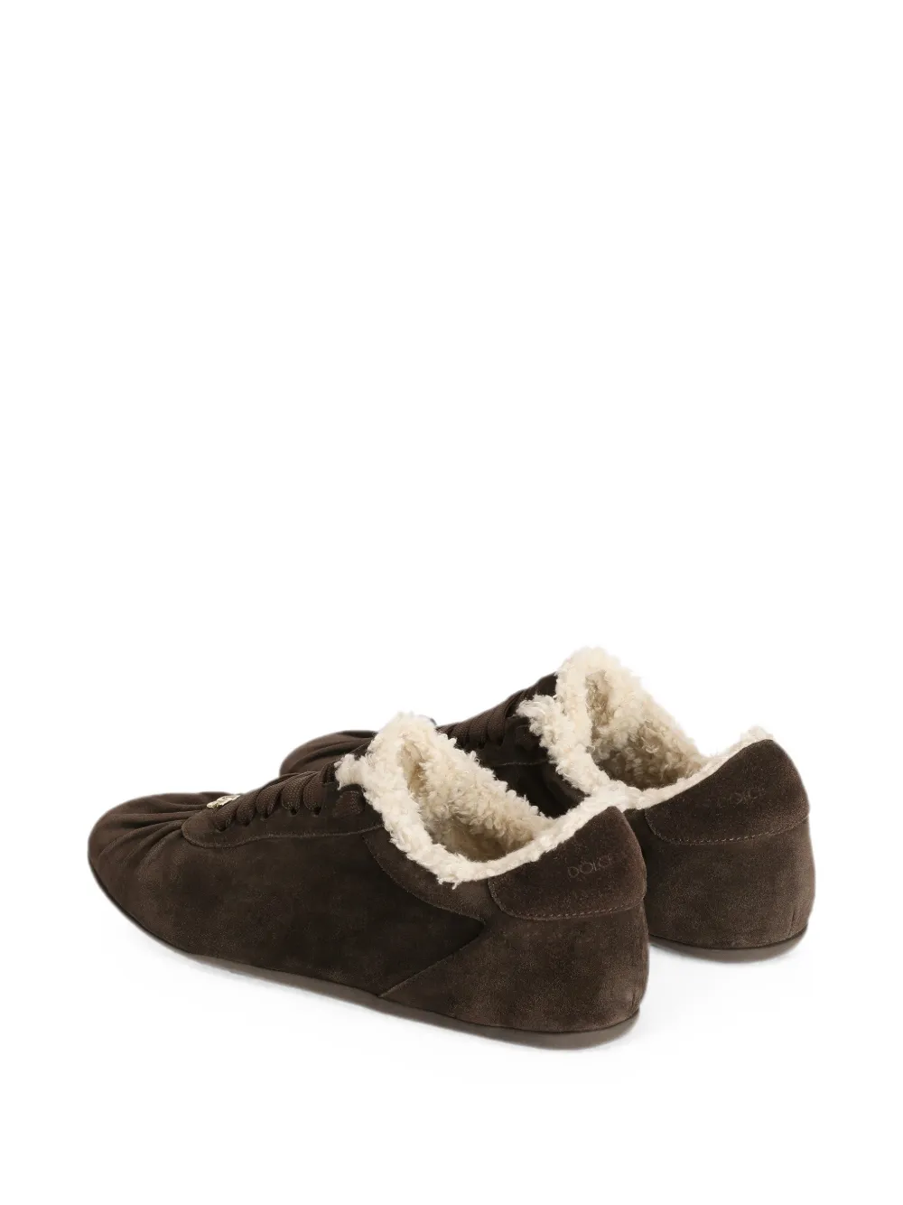 Dolce & Gabbana Suède sneaker-ballerina's Bruin