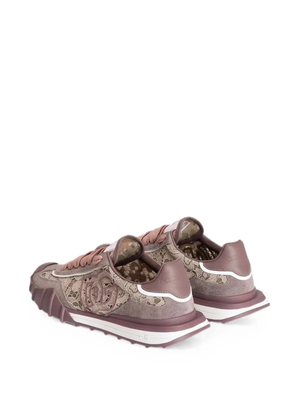 Dolce & Gabbana DG Athletic sneakers in lace Paars