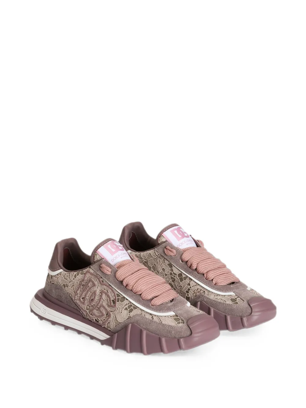 Dolce & Gabbana DG Athletic sneakers in lace Paars