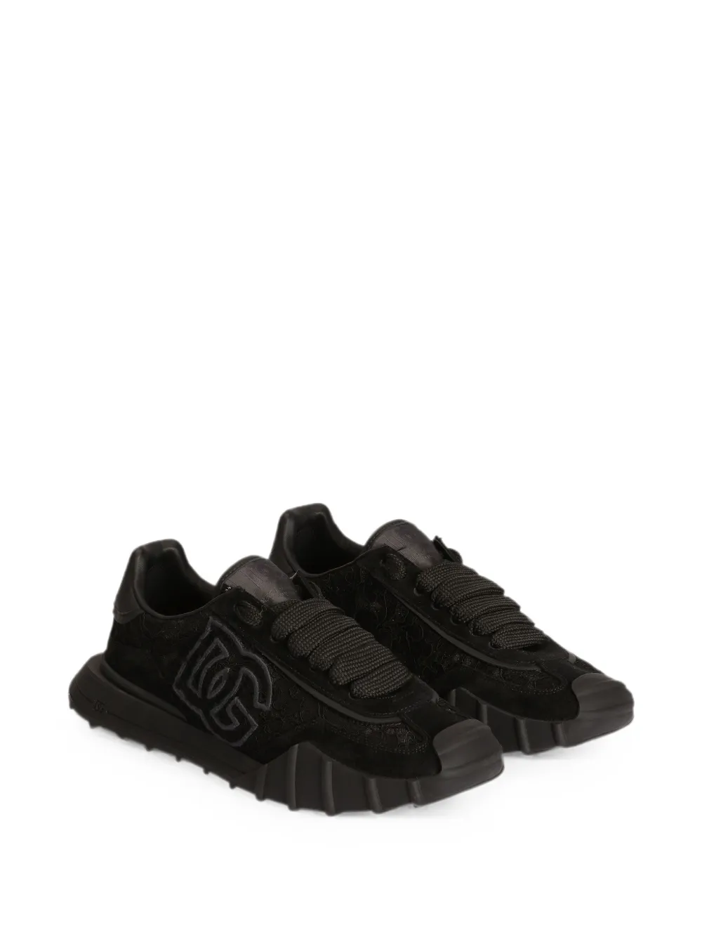 Dolce & Gabbana DG Athletic sneakers in lace Zwart