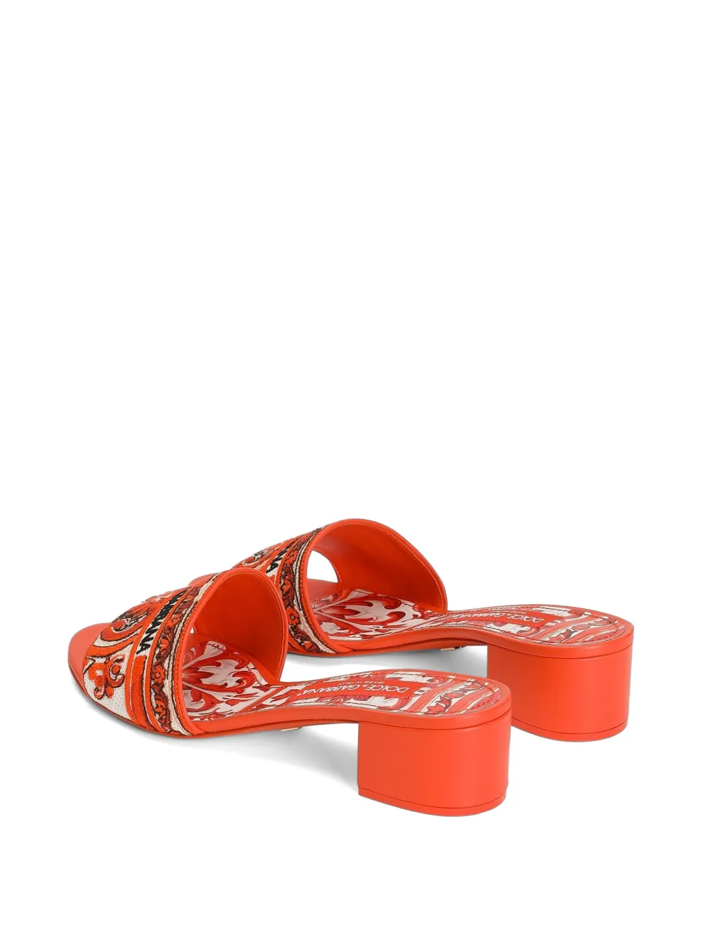 Dolce & Gabbana Muiltjes met borduurwerk Oranje