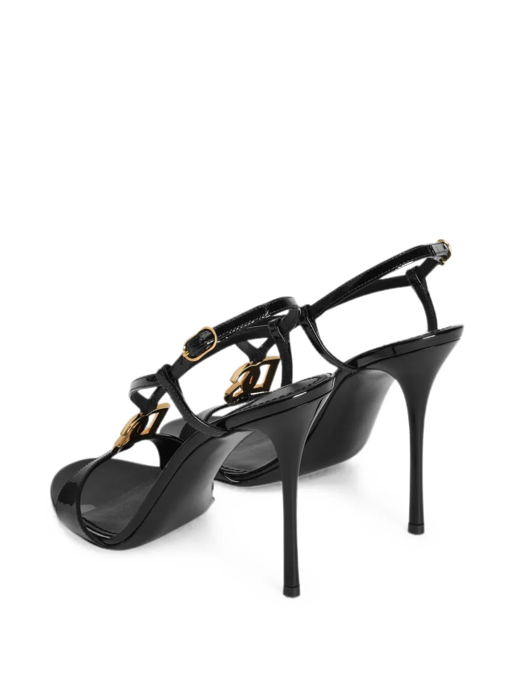 Dolce & Gabbana patent sandals Zwart