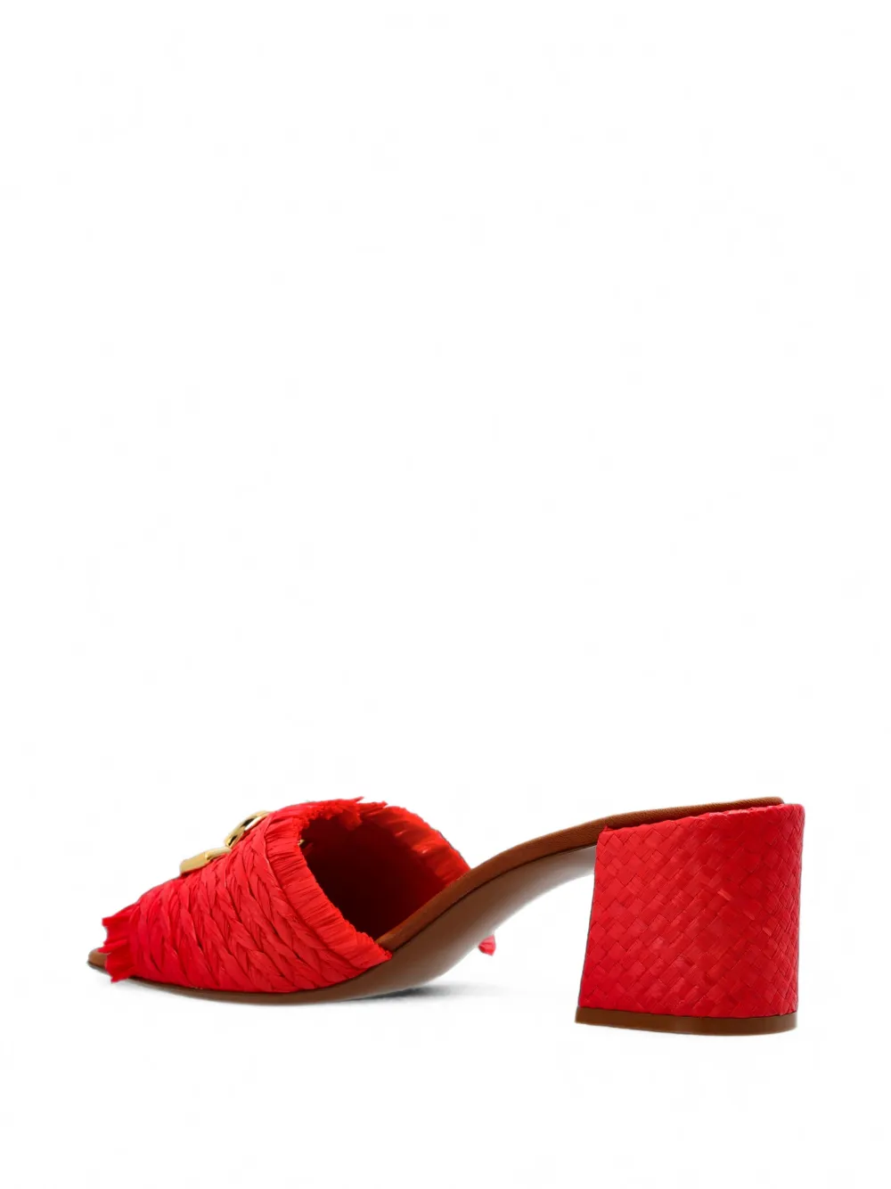 Dolce & Gabbana Raffia muiltjes Rood