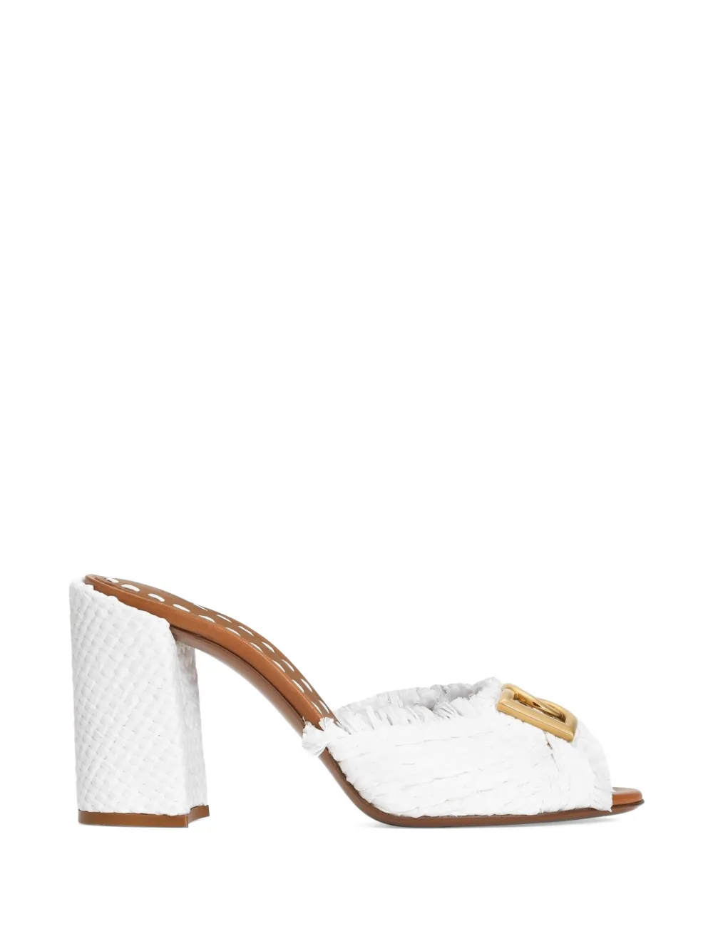 Dolce & Gabbana Raffia muiltjes Wit
