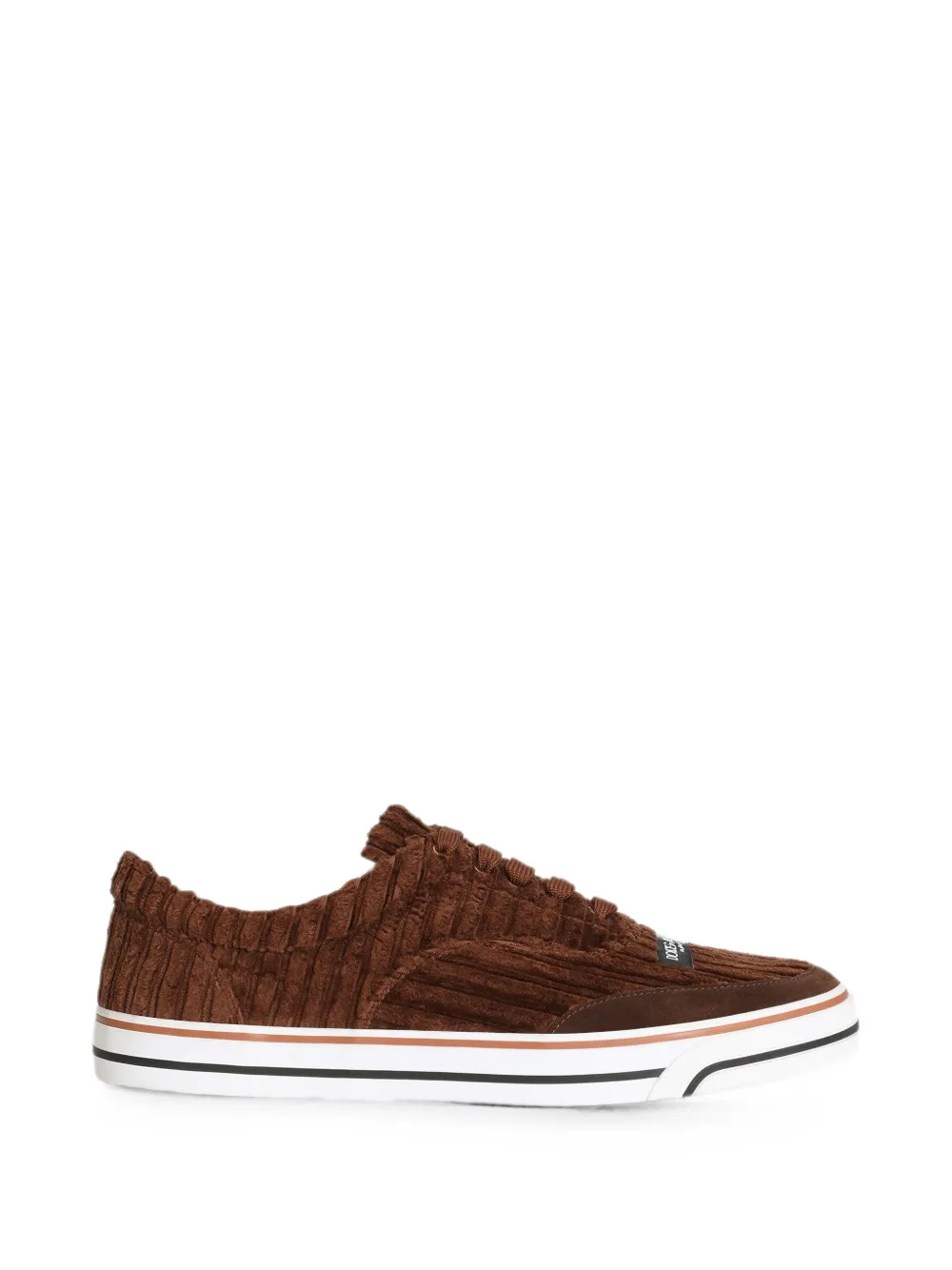 Dolce & Gabbana DG Sailing Sneakers aus Cord - Braun