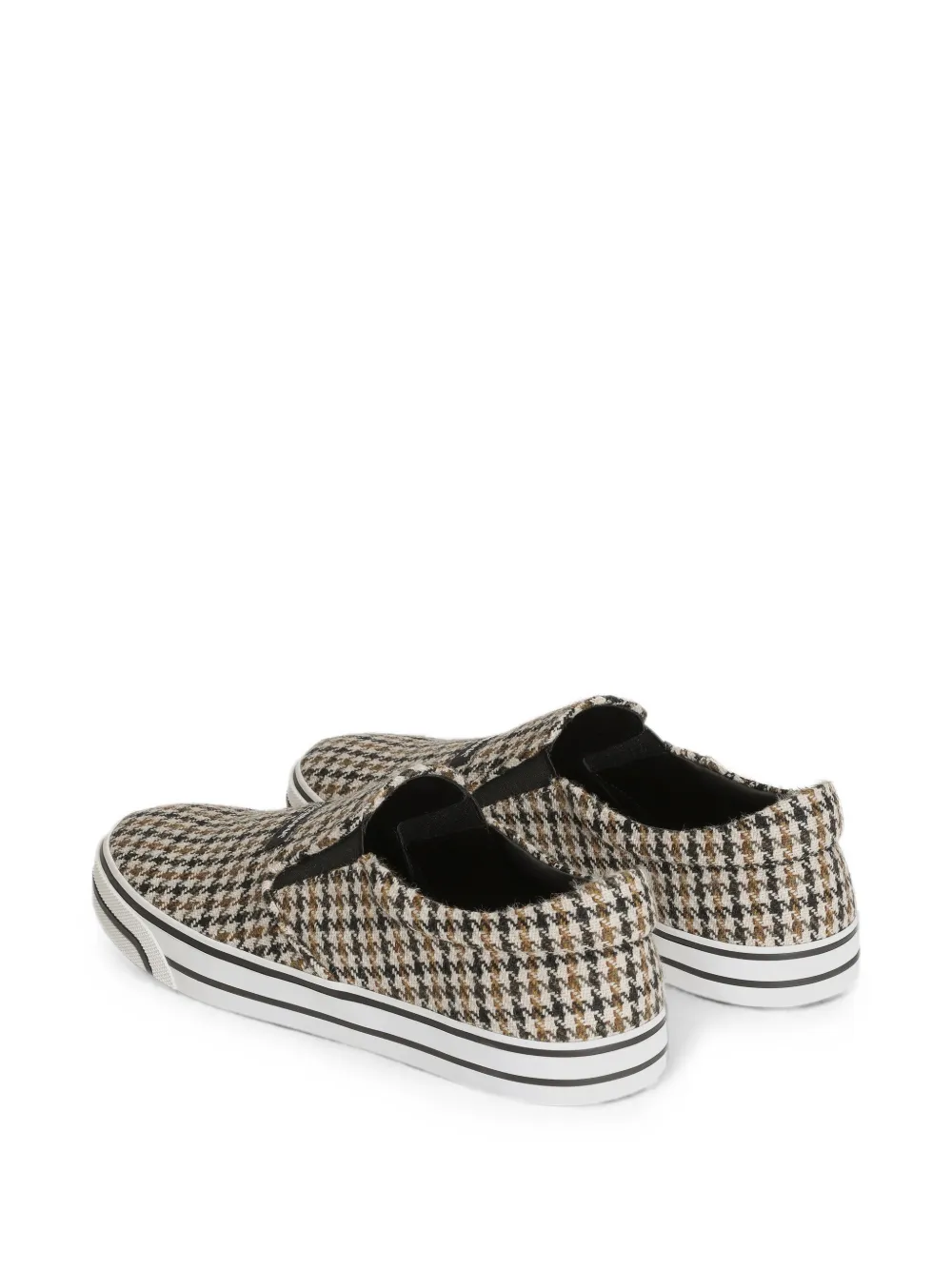 Dolce & Gabbana DG Sailing sneakers in houndstooth wool Beige