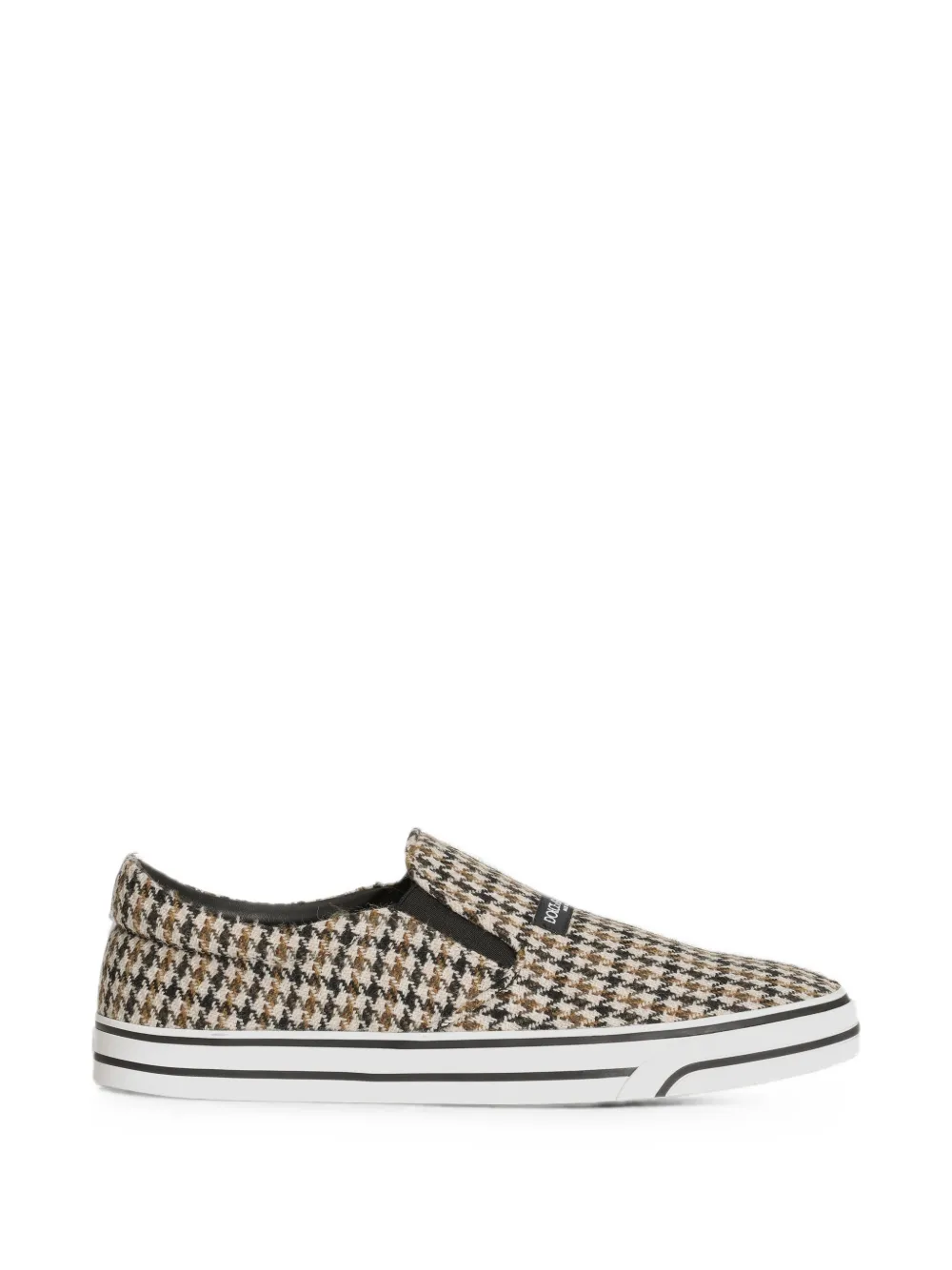 Dolce & Gabbana DG Sailing sneakers in houndstooth wool - Toni neutri