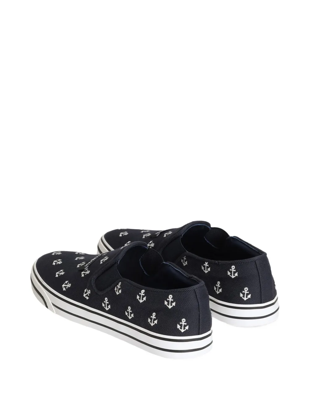 Dolce & Gabbana DG Sailing drill sneakers met borduurwerk Blauw