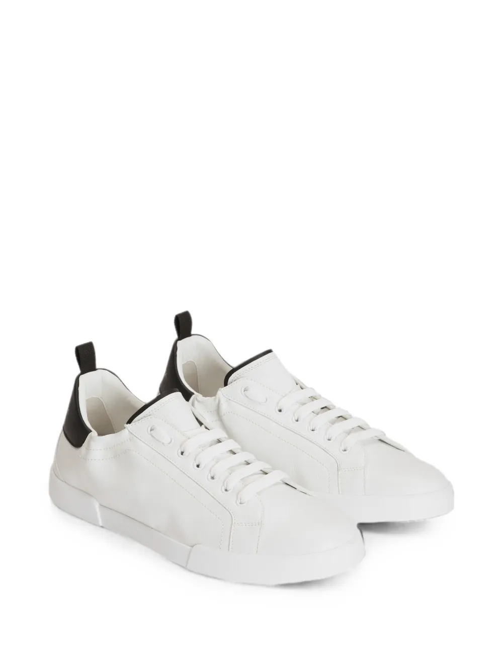 Dolce & Gabbana Portofino kalfsleren sneakers Wit