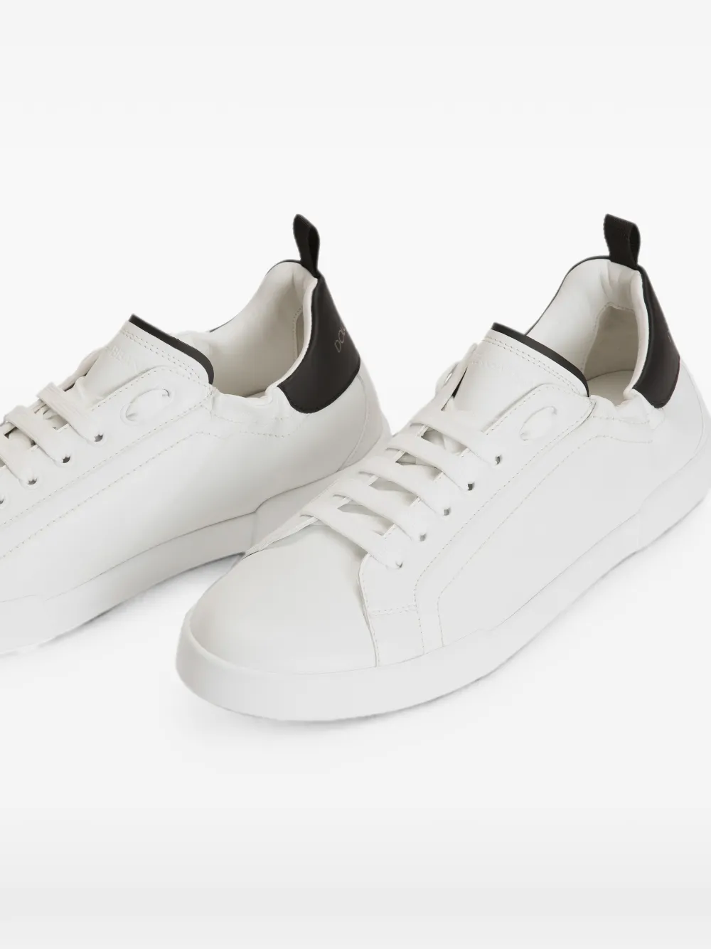 Dolce & Gabbana Portofino kalfsleren sneakers Wit