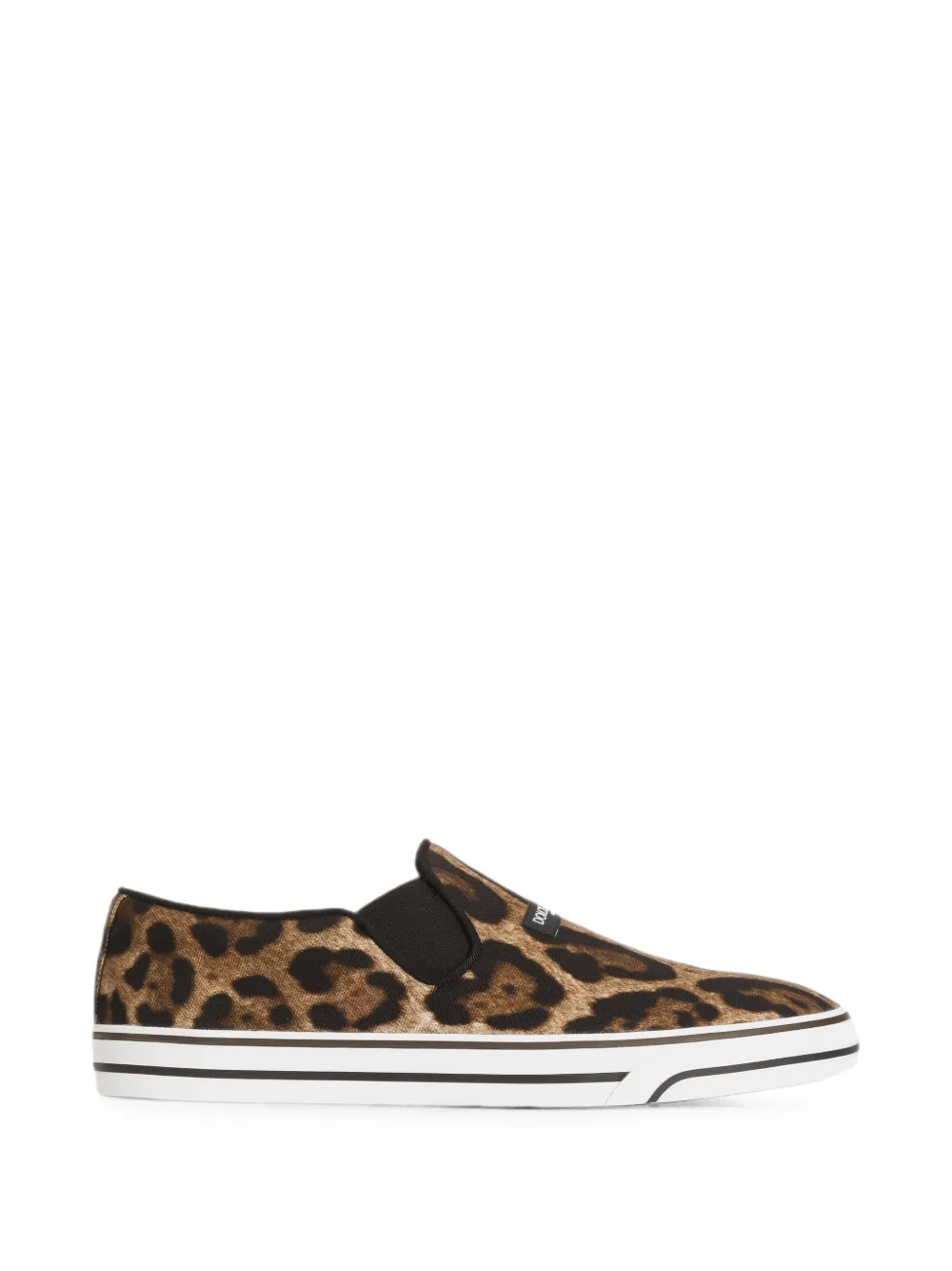 Dolce & Gabbana leo-print canvas DG Sailing sneakers - Toni neutri