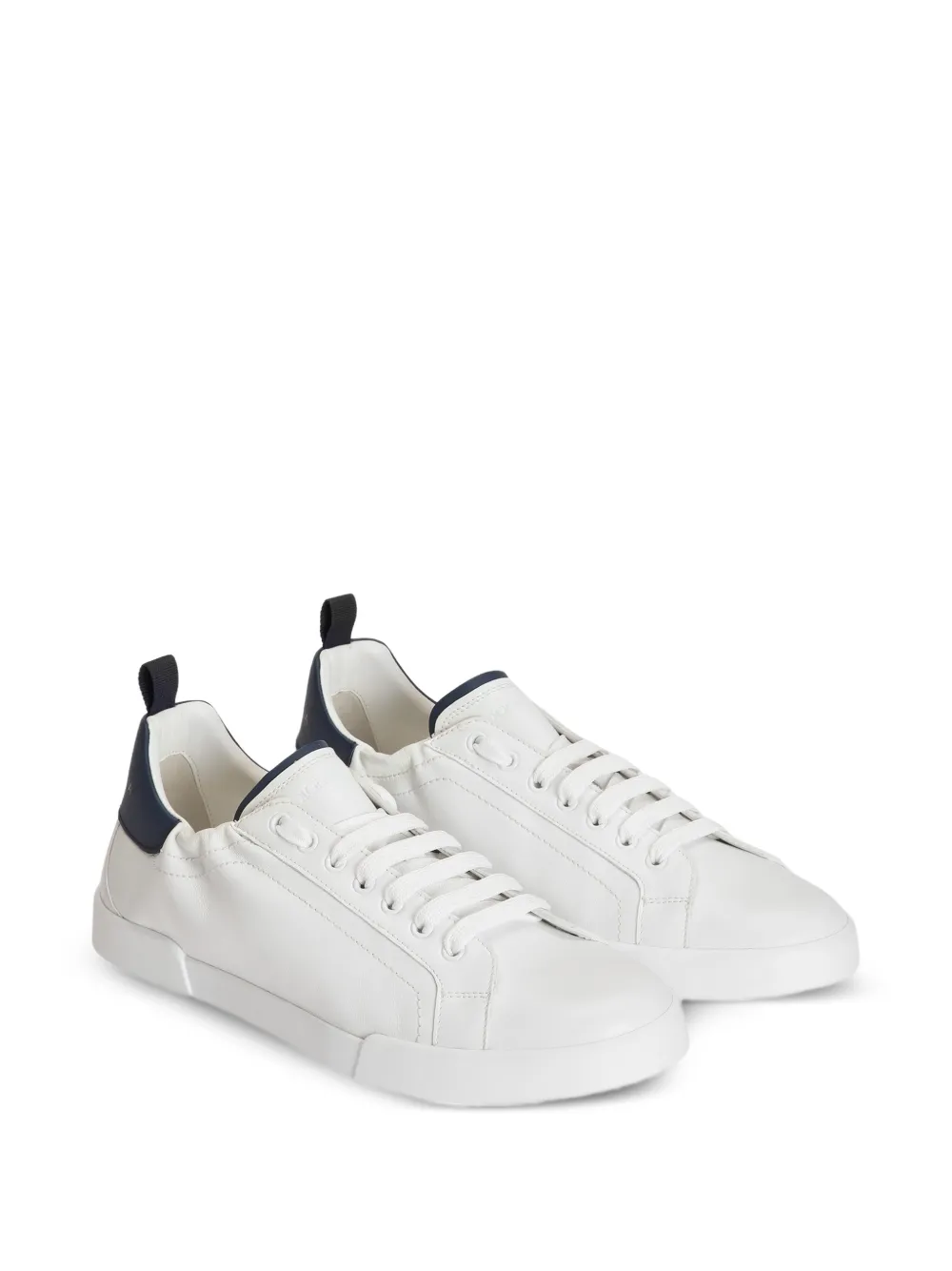 Dolce & Gabbana Portofino kalfsleren sneakers Wit