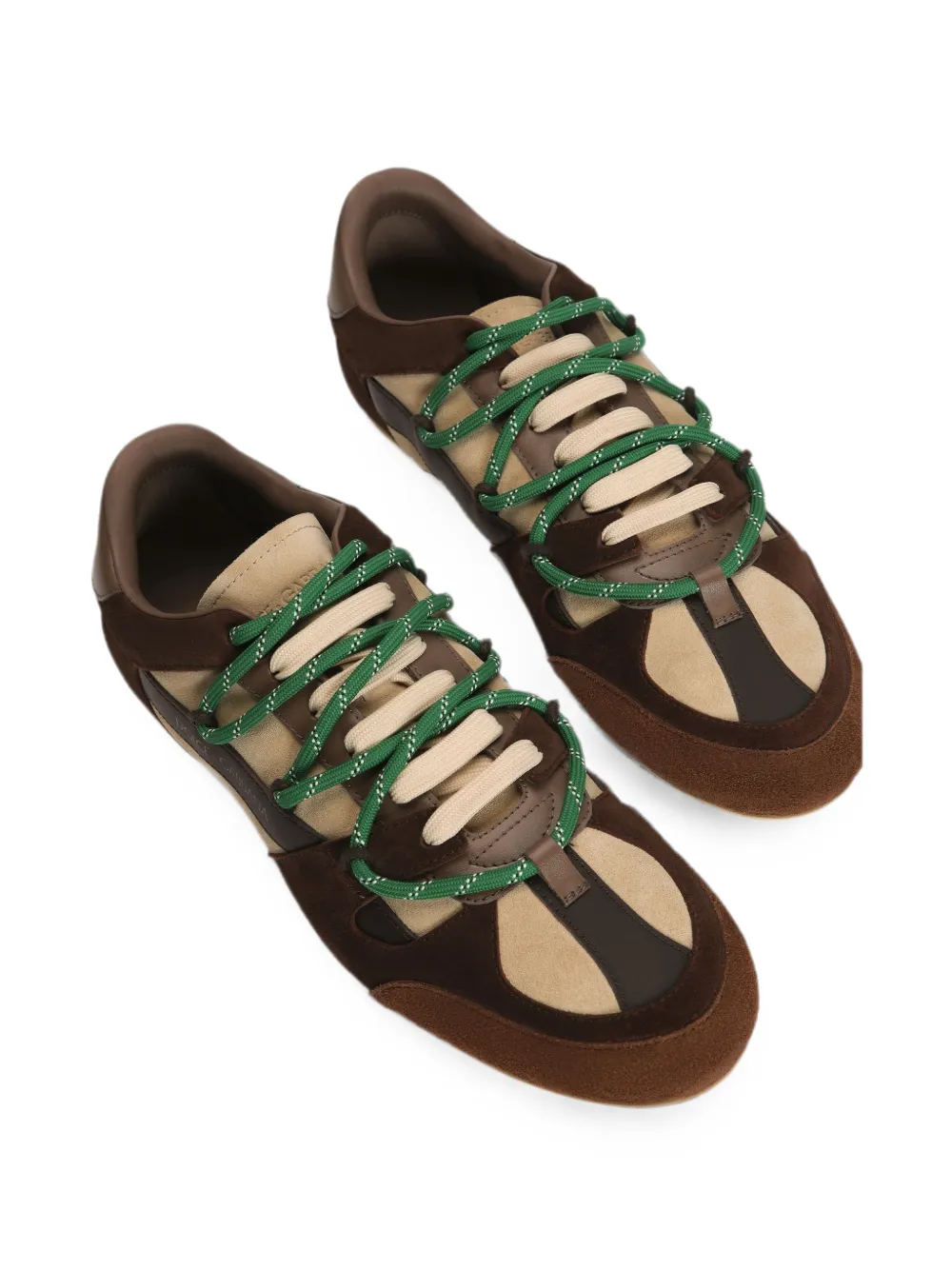 Dolce & Gabbana Ginnica Soft sneakers in split Bruin