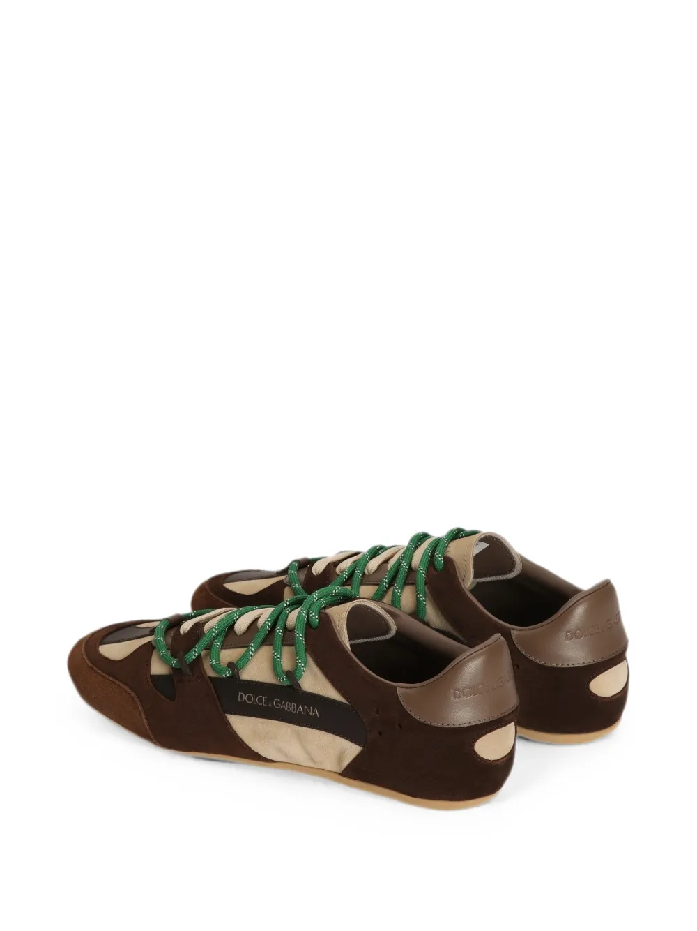 Dolce & Gabbana Ginnica Soft sneakers in split Bruin