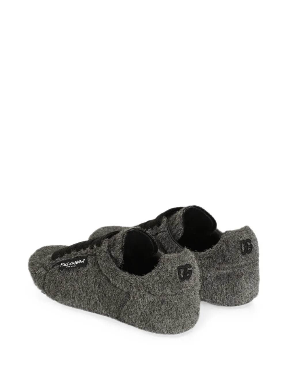 Dolce & Gabbana alpaca Portofino Soft sneakers Grijs