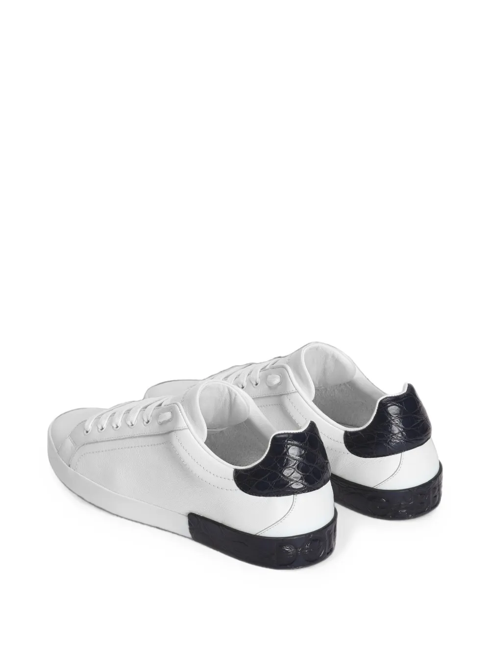 Dolce & Gabbana Portofino calfskin sneakers Wit