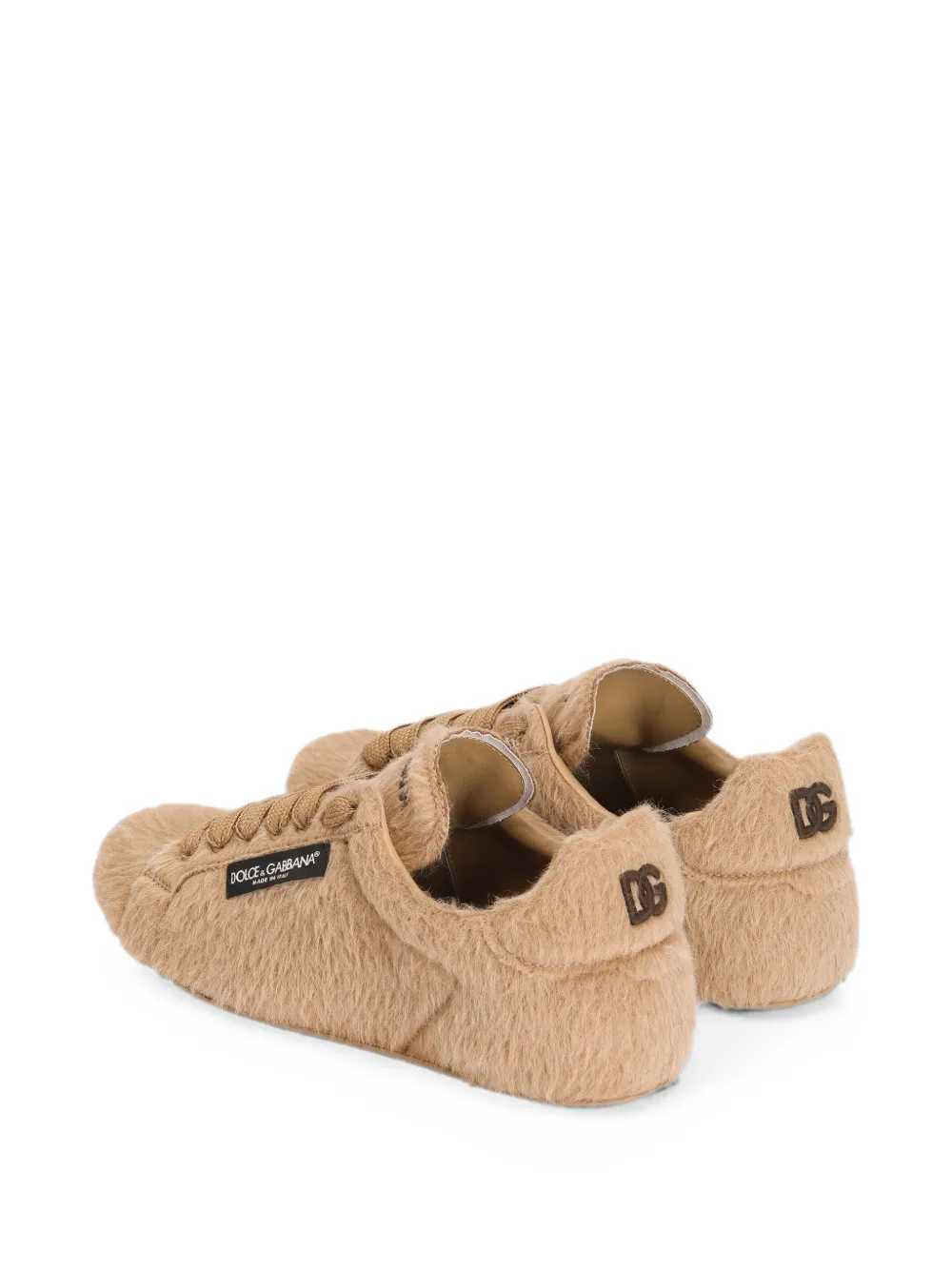 Dolce & Gabbana alpaca Portofino Soft sneakers Beige