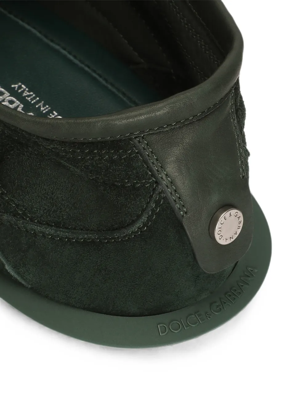 Dolce & Gabbana Lipari Plus derby kalfsleren schoenen Groen