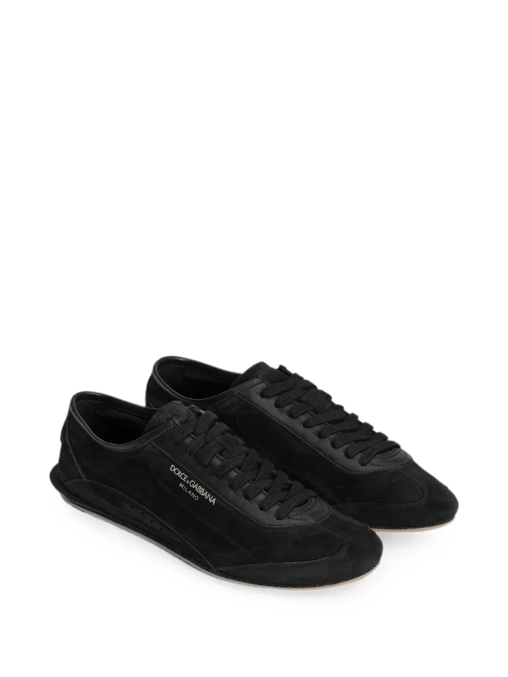 Dolce & Gabbana Sneakers met logoprint en vlakken Zwart