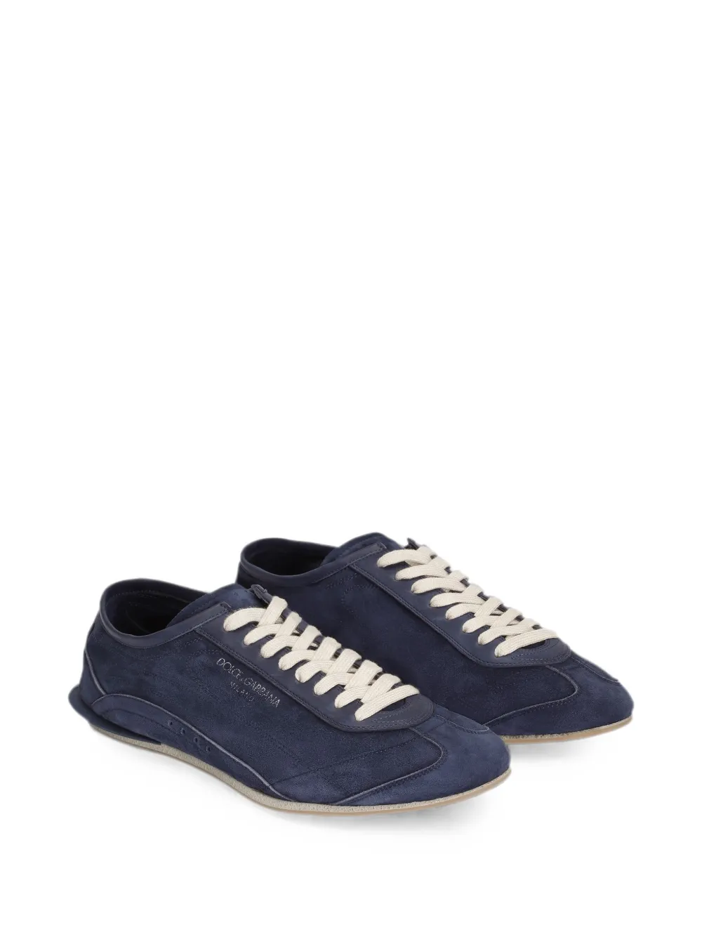 Dolce & Gabbana Lipari Plus derby kalfsleren schoenen Blauw