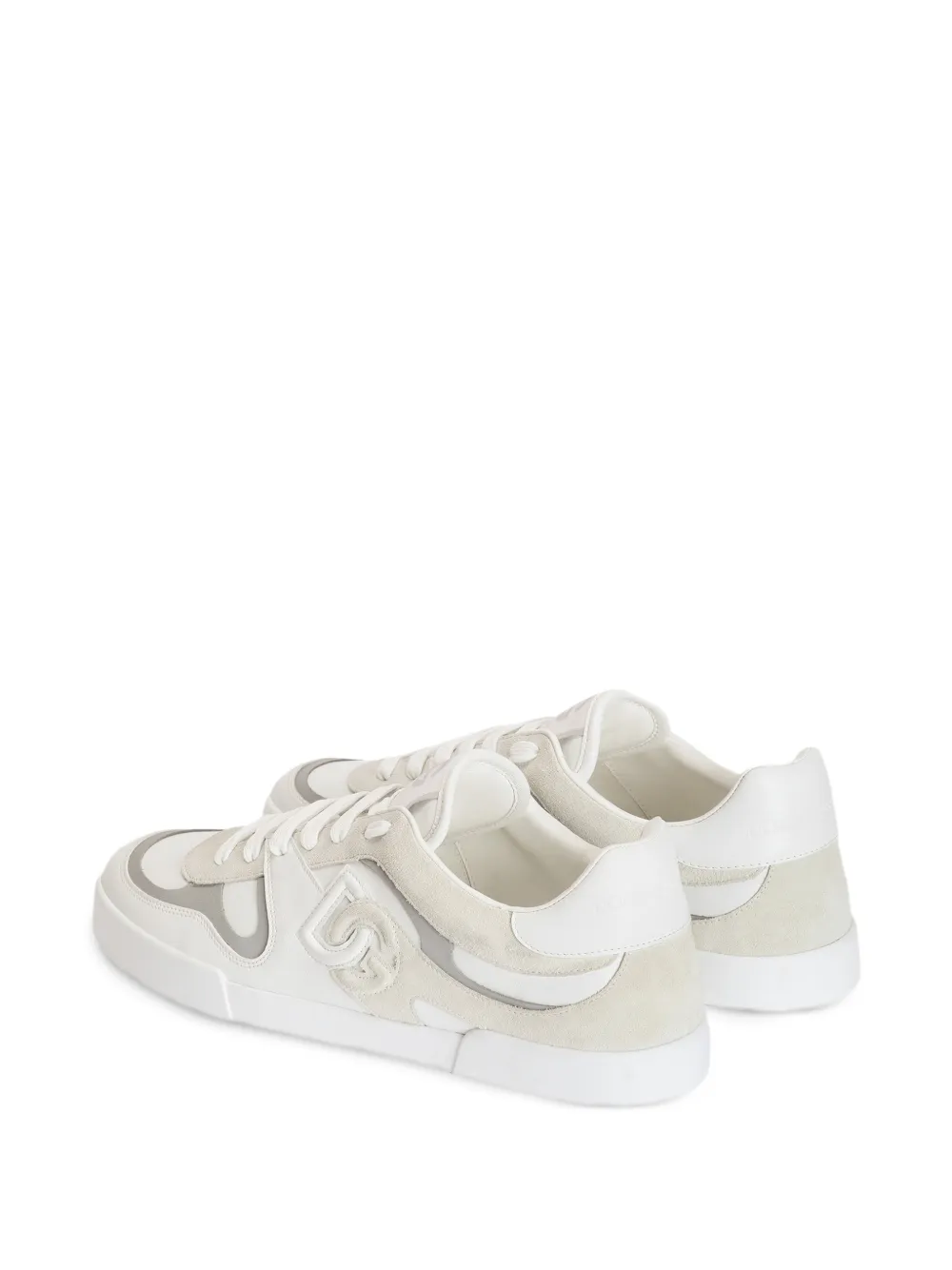 Dolce & Gabbana Portofino kalfsleren sneakers Beige
