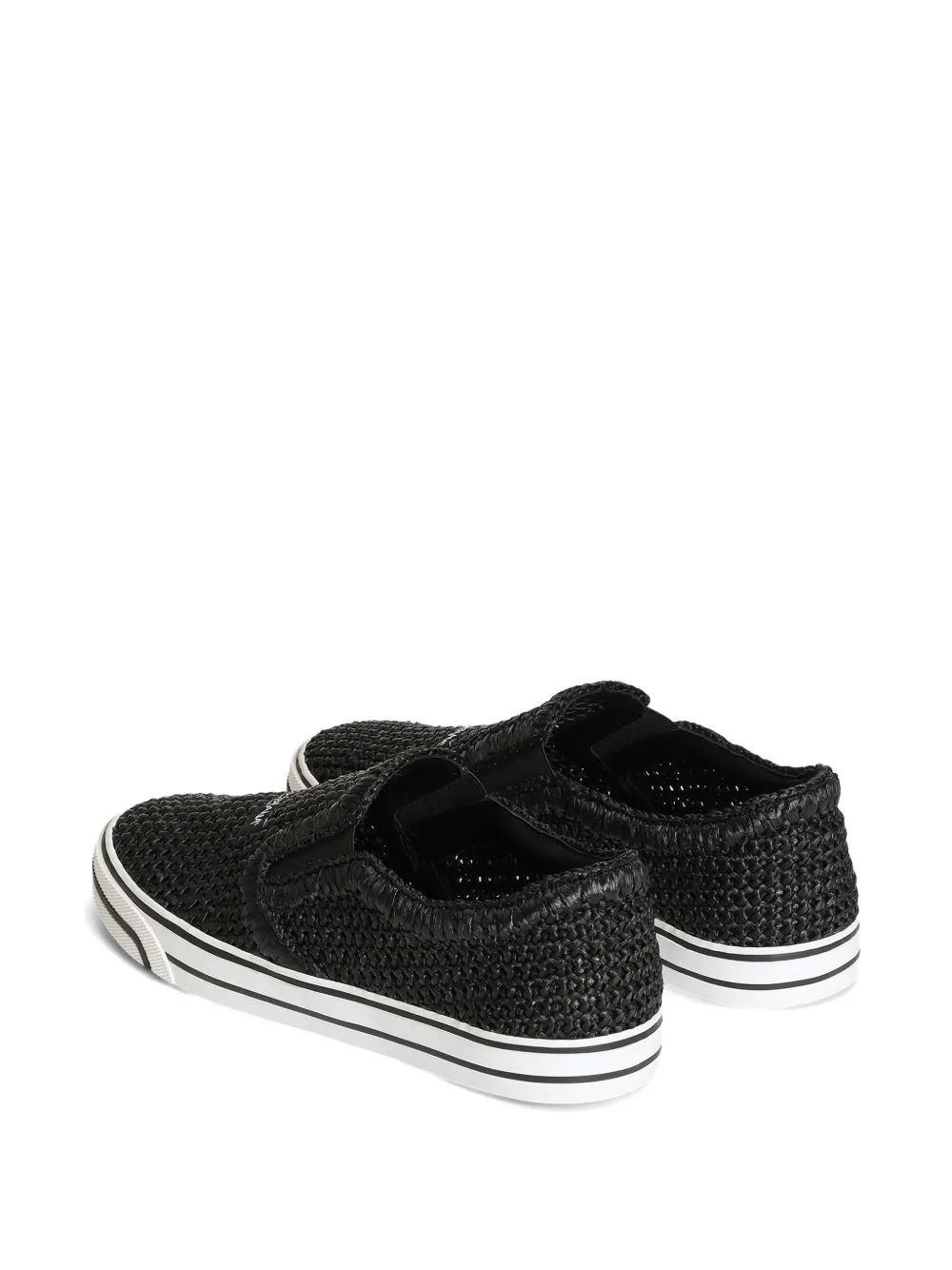 Dolce & Gabbana DG Sailing raffia sneakers Zwart