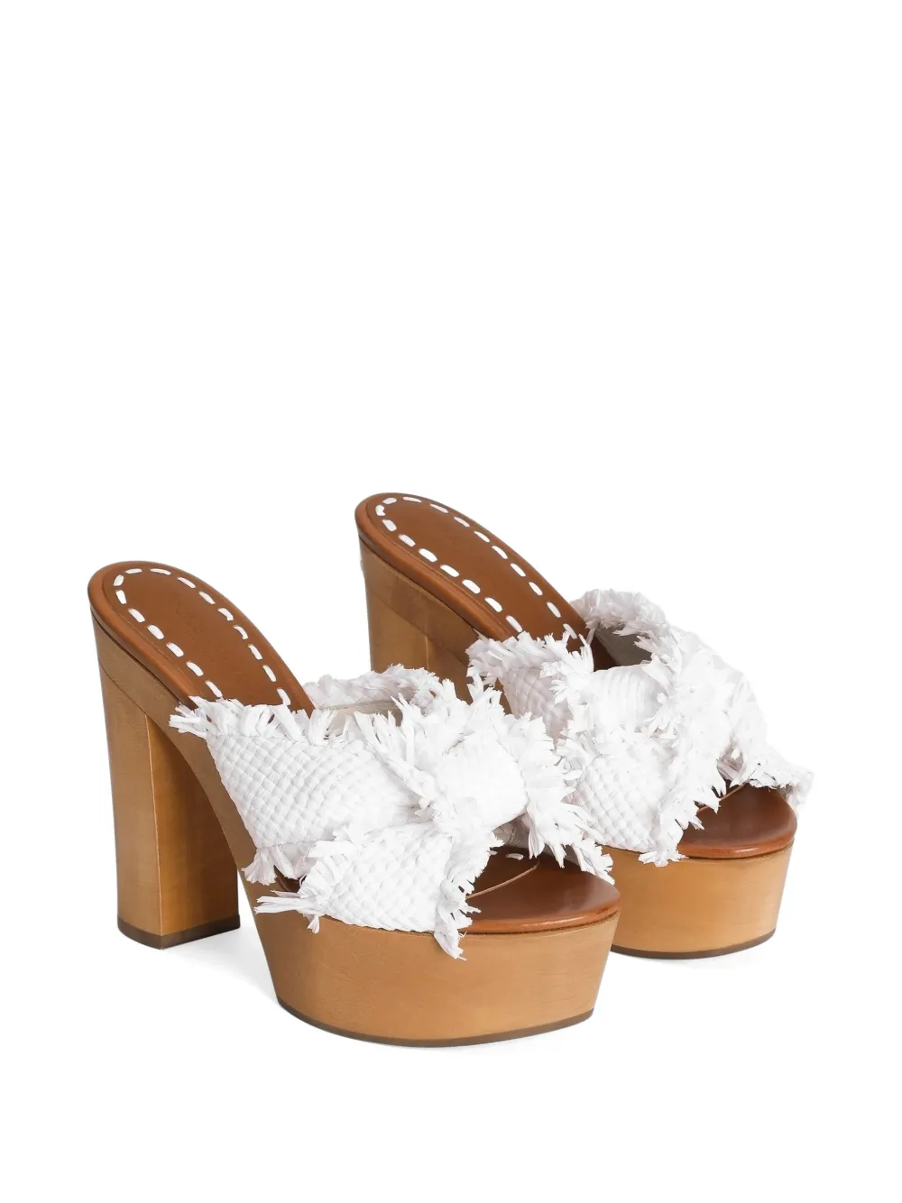 Dolce & Gabbana Sandalen met sleehak Wit