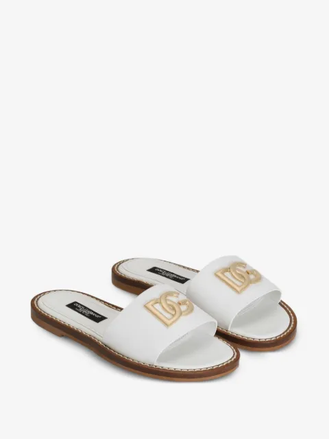 Dolce & Gabbana Kids Slippers con logo