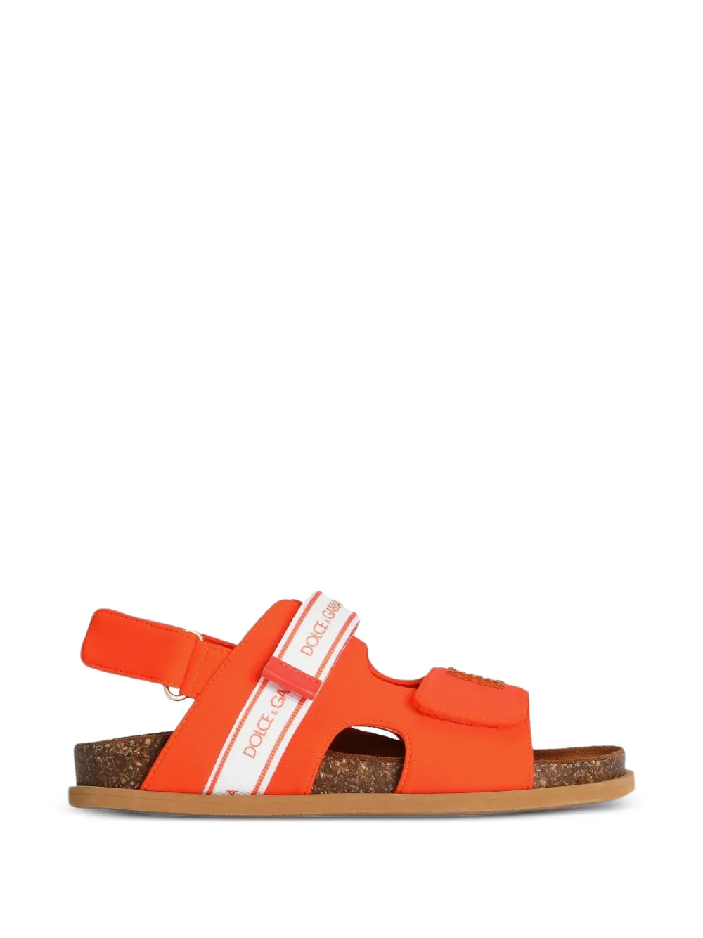 Dolce & Gabbana Kids Sandalen met strass Oranje