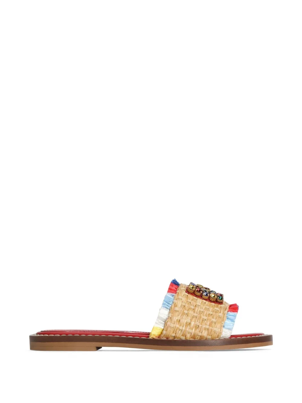 Dolce & Gabbana Kids Sandalen met franjes Beige