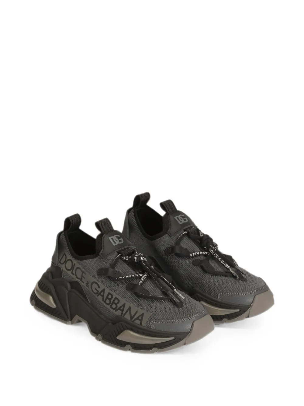 Dolce & Gabbana Kids Airmaster knit sneakers Grijs