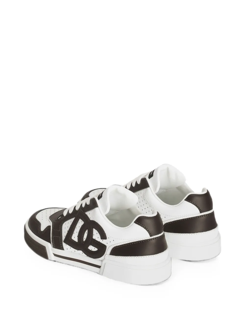 Dolce & Gabbana Kids New Roma sneakers in calfskin Wit