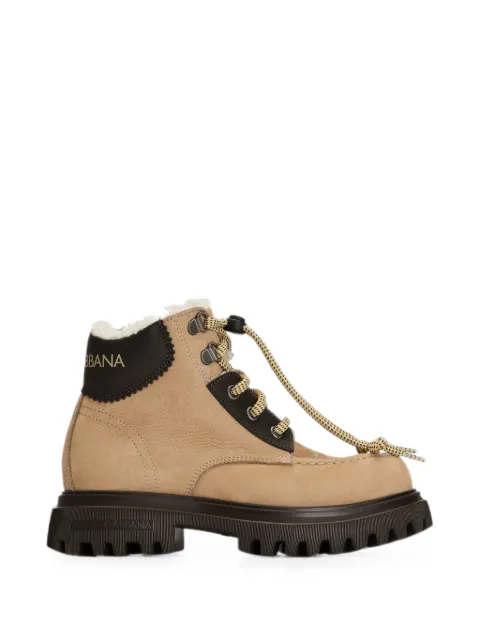 Dolce & Gabbana Kids nubuck boots
