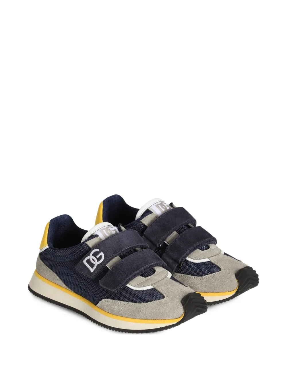 Dolce & Gabbana Kids DG Cushion farbic sneakers Blauw