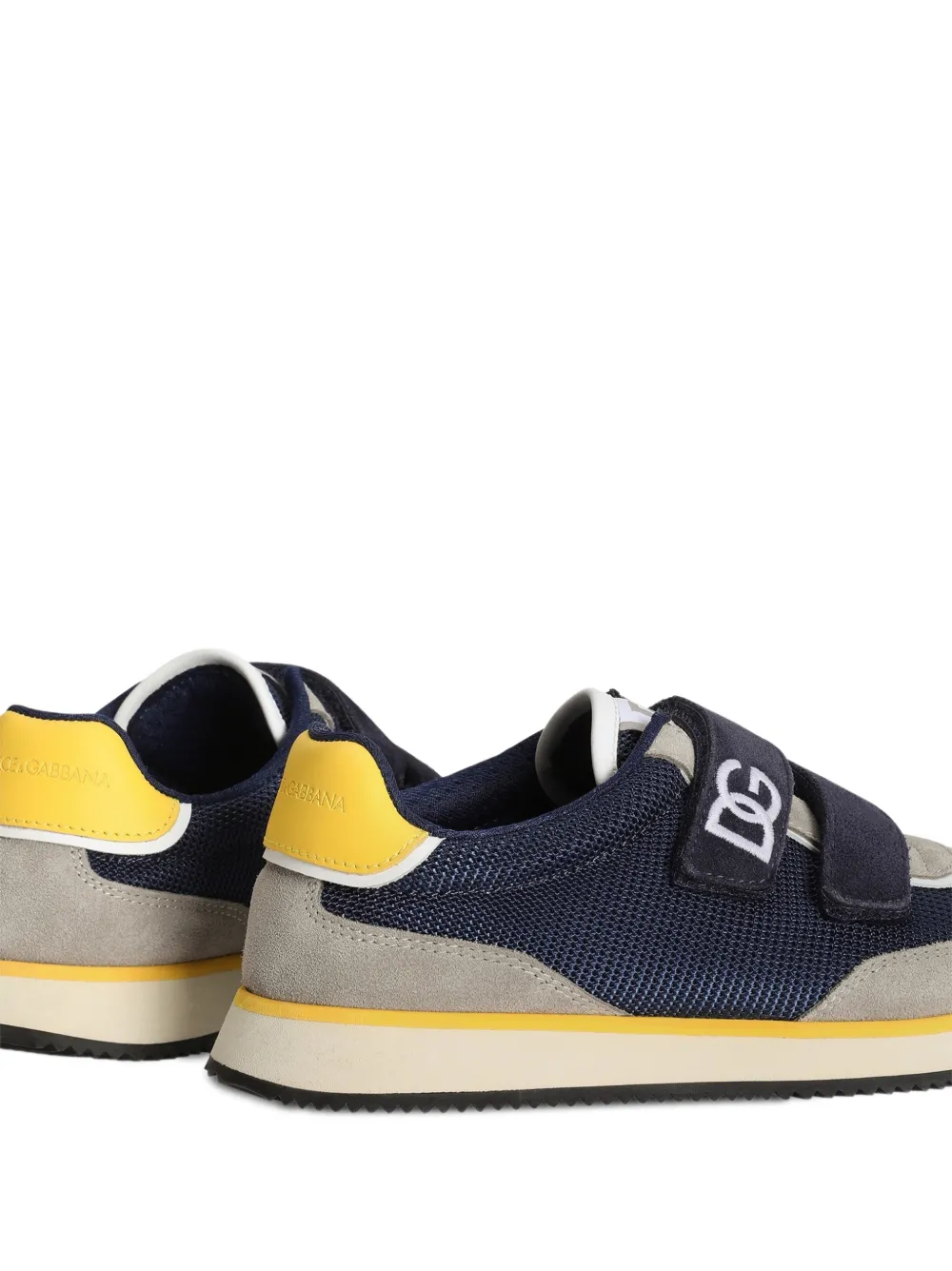 Dolce & Gabbana Kids DG Cushion farbic sneakers Blauw