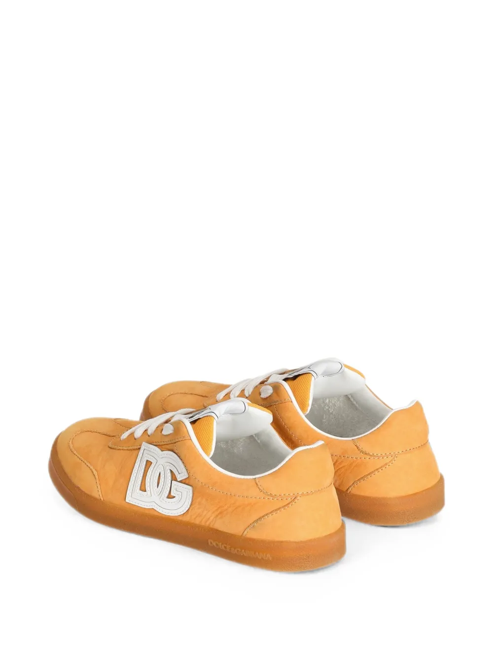 Dolce & Gabbana Kids nubuck DG Original sneakers Geel