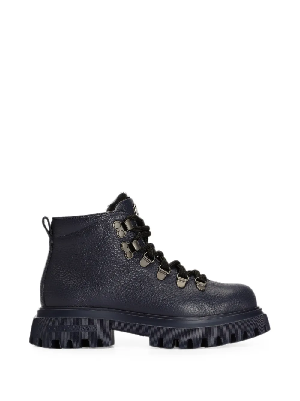 Dolce & Gabbana Kids Stiefel aus Kalbsleder - Blau
